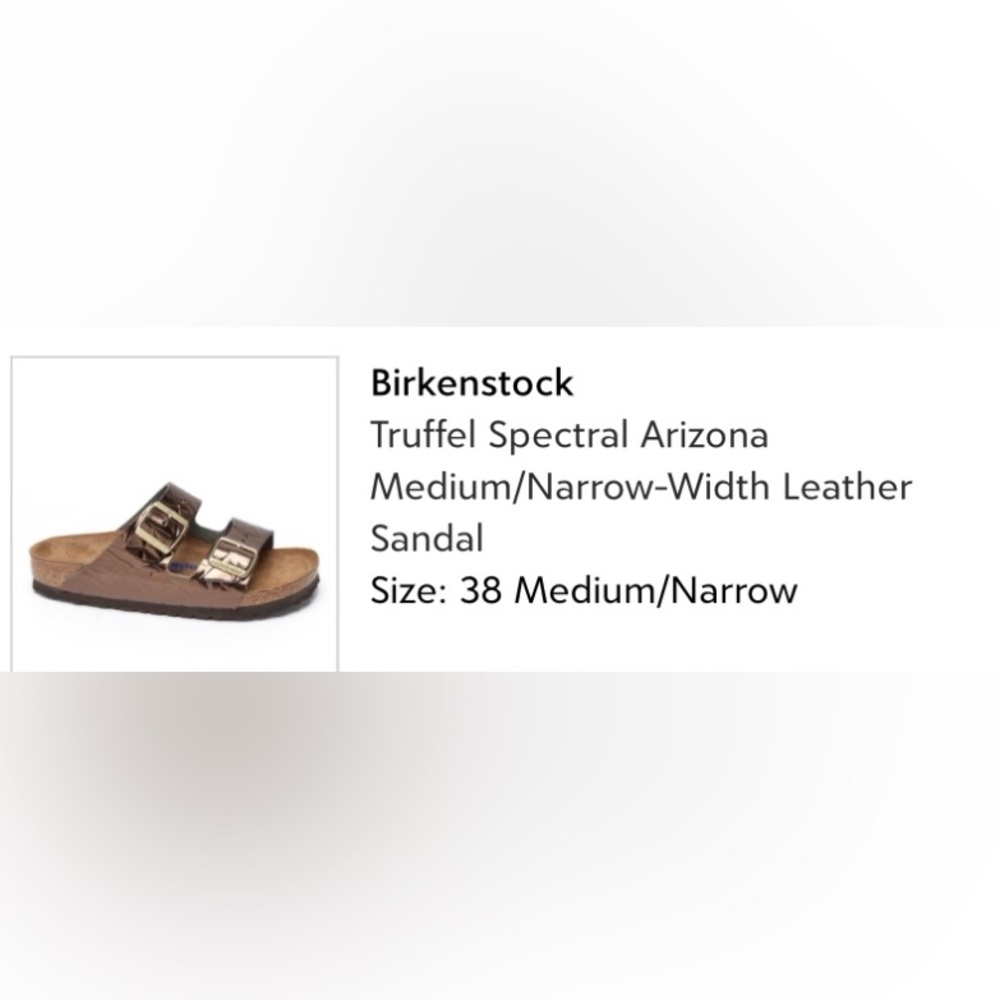 BIRKENSTOCK ARIZONA SPECTRAL TRUFFLE UNISEX SIZE 38 NARROW ( W 7, M 5 ) - Picture 8 of 15